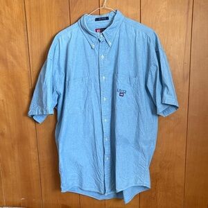 Ralph Lauren Vintage Chaps Light Blue Casual Button Down Shirt